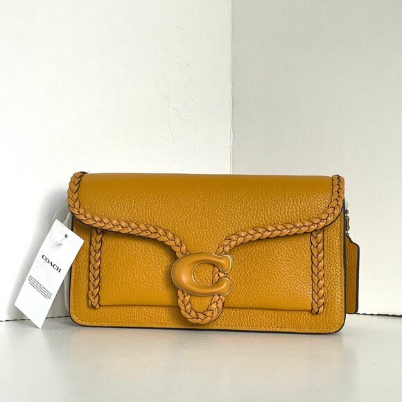 Coach Tabby Chain Clutch Braided Buttercup Leather CJ863 Crossbody Chain ORGPKG - Picture 14 of 14